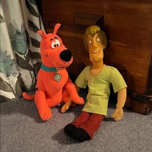 Scooby-Doo and Shaggy Stuffed Animal Set - Orange and Green